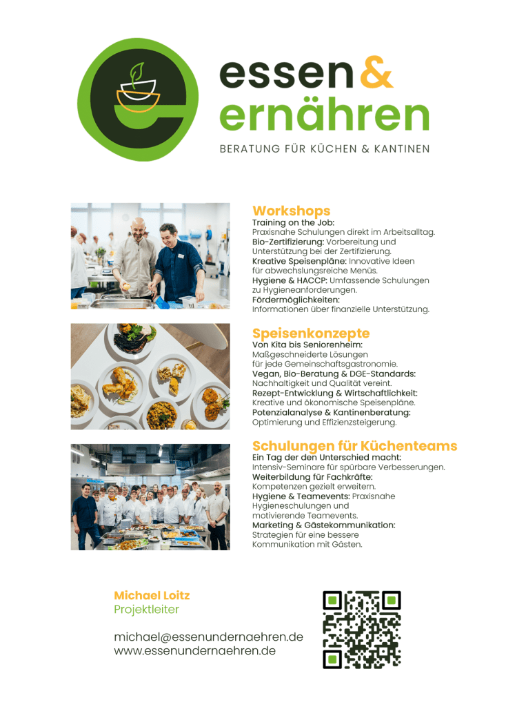 Weiterbildung in der Gemeinschaftsverpfllegung